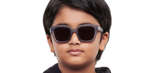 Gray Square Full Rim Kids Sunglasses by Hooper Online-212059
