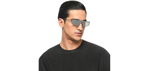 Gunmetal Geometric Full Rim Unisex Sunglasses by Lenskart STUDIO-216052