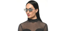Load image into Gallery viewer, Gunmetal Geometric Full Rim Unisex Sunglasses by Lenskart STUDIO-216052