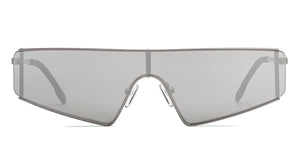 Gunmetal Geometric Full Rim Unisex Sunglasses by Lenskart STUDIO-216052