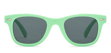 Load image into Gallery viewer, Green Wayfarer Full Rim Kids Sunglasses by Hooper-209626