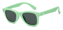 Load image into Gallery viewer, Green Wayfarer Full Rim Kids Sunglasses by Hooper-209626