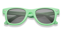 Load image into Gallery viewer, Green Wayfarer Full Rim Kids Sunglasses by Hooper-209626