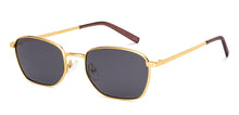 Load image into Gallery viewer, Gold Square Full Rim Unisex Sunglasses by Lenskart-232015