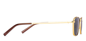 Gold Square Full Rim Unisex Sunglasses by Lenskart-232015