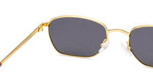 Load image into Gallery viewer, Gold Square Full Rim Unisex Sunglasses by Lenskart-232015