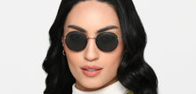 Load image into Gallery viewer, Black Round Full Rim Unisex Sunglasses by Lenskart STUDIO-218091