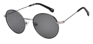 Black Round Full Rim Unisex Sunglasses by Lenskart STUDIO-218091