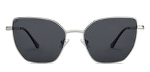 Load image into Gallery viewer, Silver Cat Eye Full Rim Women Sunglasses by Vincent Chase Polarized-213228