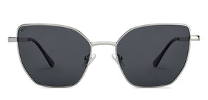 Silver Cat Eye Full Rim Women Sunglasses by Vincent Chase Polarized-213228