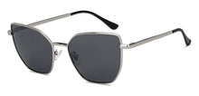 Load image into Gallery viewer, Silver Cat Eye Full Rim Women Sunglasses by Vincent Chase Polarized-213228