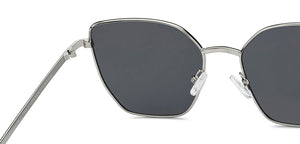 Silver Cat Eye Full Rim Women Sunglasses by Vincent Chase Polarized-213228