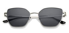 Load image into Gallery viewer, Silver Cat Eye Full Rim Women Sunglasses by Vincent Chase Polarized-213228