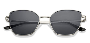 Silver Cat Eye Full Rim Women Sunglasses by Vincent Chase Polarized-213228
