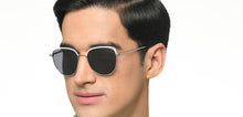 Load image into Gallery viewer, Silver Cat Eye Full Rim Women Sunglasses by Vincent Chase Polarized-213245