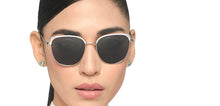 Load image into Gallery viewer, Silver Cat Eye Full Rim Women Sunglasses by Vincent Chase Polarized-213245