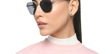 Load image into Gallery viewer, Silver Cat Eye Full Rim Women Sunglasses by Vincent Chase Polarized-213245