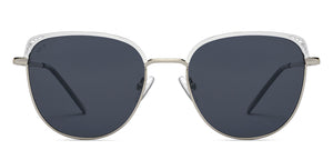 Silver Cat Eye Full Rim Women Sunglasses by Vincent Chase Polarized-213245
