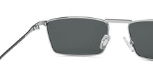Load image into Gallery viewer, Silver Rectangle/ Square Full Rim Unisex Sunglasses by Vincent Chase Polarized-213223