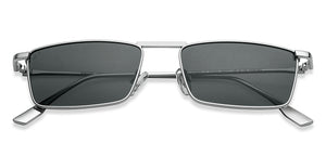 Silver Rectangle/ Square Full Rim Unisex Sunglasses by Vincent Chase Polarized-213223
