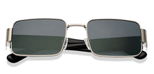 Load image into Gallery viewer, Silver Rectangle Full Rim Unisex Sunglasses by Lenskart-222742