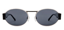 Load image into Gallery viewer, Silver Round Full Rim Unisex Sunglasses by Lenskart-222740