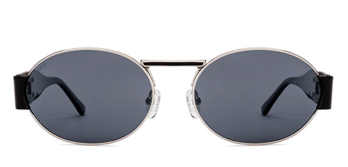 Silver Round Full Rim Unisex Sunglasses by Lenskart-222740