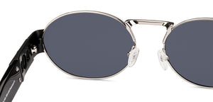 Silver Round Full Rim Unisex Sunglasses by Lenskart-222740