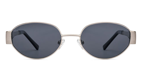 Silver Round Full Rim Unisex Sunglasses by Lenskart-222746