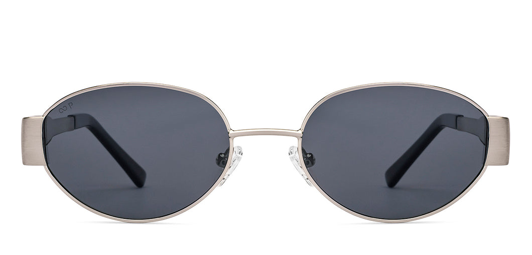 Silver Round Full Rim Unisex Sunglasses by Lenskart-222746
