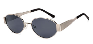 Silver Round Full Rim Unisex Sunglasses by Lenskart-222746