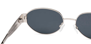 Silver Round Full Rim Unisex Sunglasses by Lenskart-222746