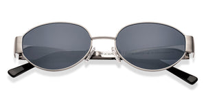 Silver Round Full Rim Unisex Sunglasses by Lenskart-222746