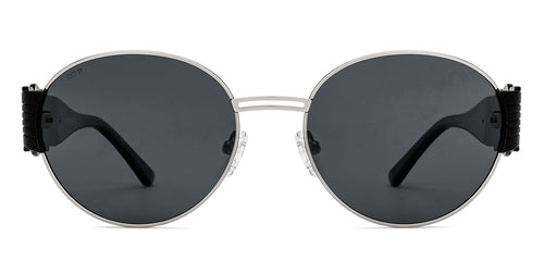 Silver Round Full Rim Unisex Sunglasses by Lenskart-222748