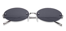 Load image into Gallery viewer, Silver Oval Rimless Women Sunglasses by Lenskart-228927