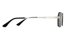 Load image into Gallery viewer, Silver Rectangle Rimless Unisex Sunglasses by Lenskart-222750
