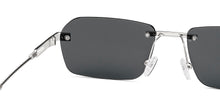 Load image into Gallery viewer, Silver Rectangle Rimless Unisex Sunglasses by Lenskart-222750