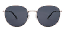 Load image into Gallery viewer, Silver Round Full Rim Unisex Sunglasses by Vincent Chase Polarized-235194