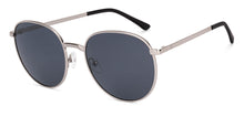 Load image into Gallery viewer, Silver Round Full Rim Unisex Sunglasses by Vincent Chase Polarized-235194
