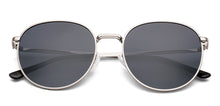 Load image into Gallery viewer, Silver Round Full Rim Unisex Sunglasses by Vincent Chase Polarized-235194