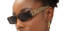 Load image into Gallery viewer, Tortoise Rectangle Full Rim Unisex Sunglasses by John Jacobs-212830