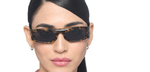 Load image into Gallery viewer, Tortoise Rectangle Full Rim Unisex Sunglasses by John Jacobs-212830