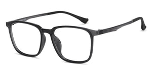 Grey Square Full Rim Unisex Eyeglasses by Lenskart Air-149643