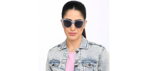 Grey Cat Eye Full Rim Women Sunglasses by John Jacobs-208301