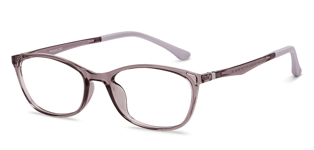Grey Cat Eye Full Rim Women Eyeglasses by Lenskart Air-201543