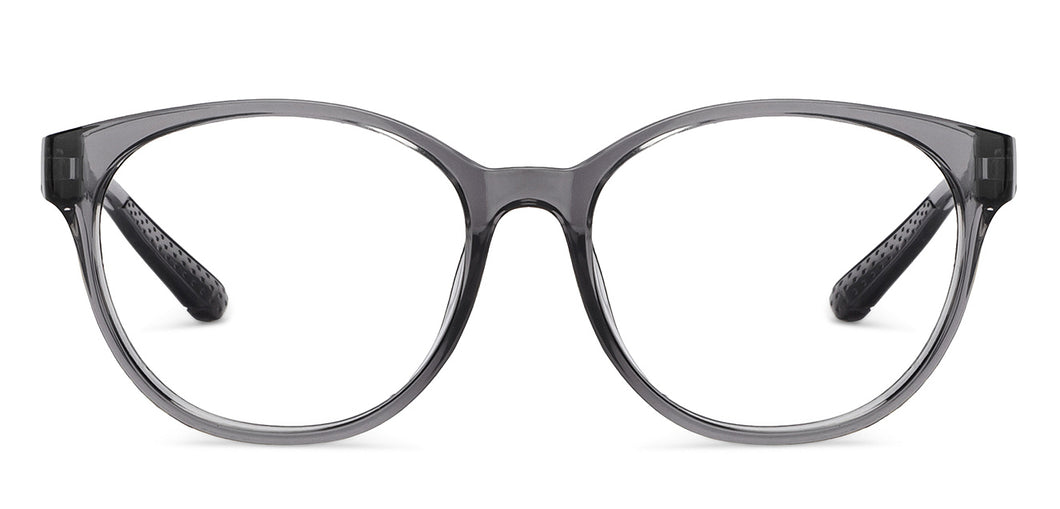 Grey Rectangle Full Rim Unisex Eyeglasses by Lenskart Air Online-206023