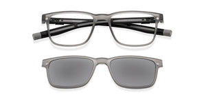 Grey Rectangle Full Rim Unisex Eyeglasses by Lenskart Air-209767