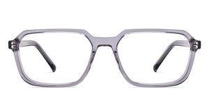 Grey Transparent Rectangle Full Rim Unisex Eyeglasses by Vincent Chase-219695