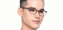 Load image into Gallery viewer, Grey Transparent Rectangle Full Rim Unisex Eyeglasses by Vincent Chase-219700