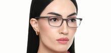 Load image into Gallery viewer, Grey Transparent Rectangle Full Rim Unisex Eyeglasses by Vincent Chase-219700